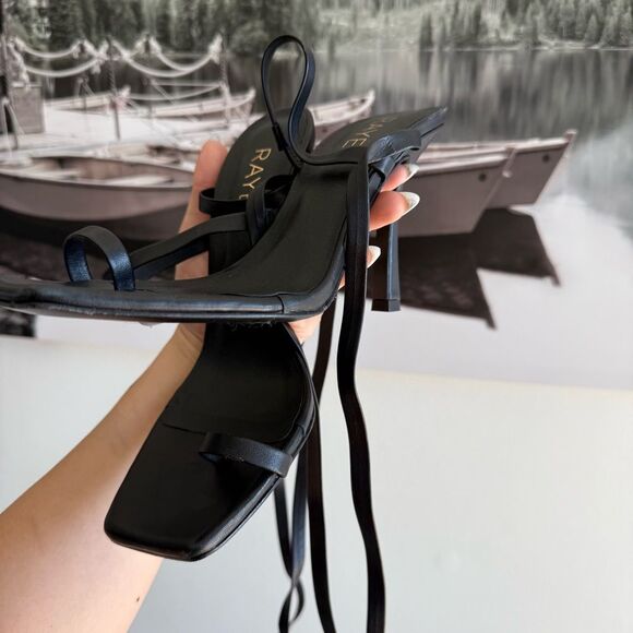 Raye black lace up heels - Picture 8 of 9
